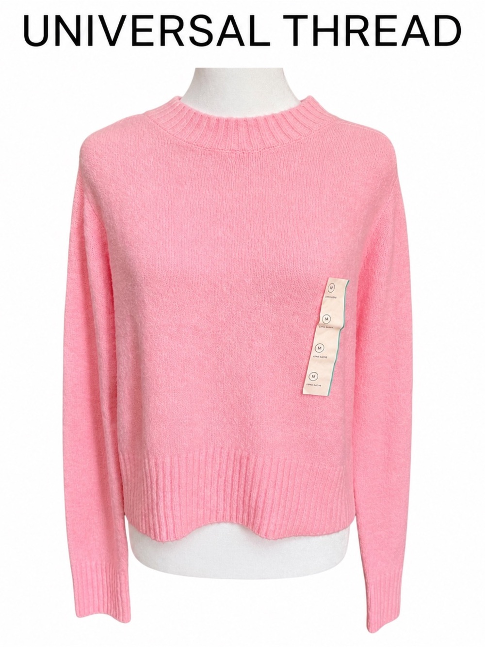 Universal Thread Pink Crewneck Pullover Sweater NWT